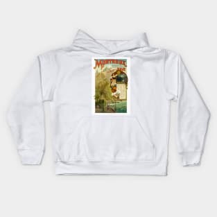 Montreux Switzerland Vintage Travel Poster 1894 Kids Hoodie